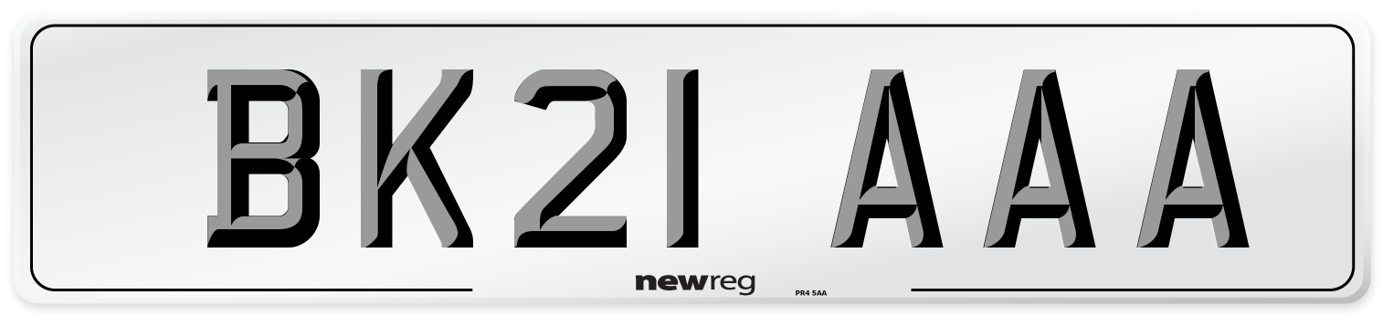 BK21 AAA Number Plate from New Reg